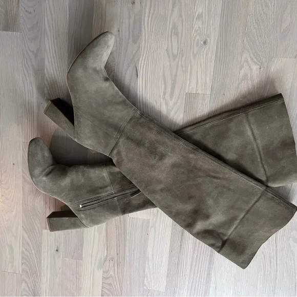 Free people high heel over knee suede boots size 41. - Picture 8 of 15